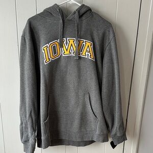 Men's gray Iowa hoodie